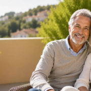 Couple de 70 ans ayant bénéficié d'un traitement pour leurs édentements